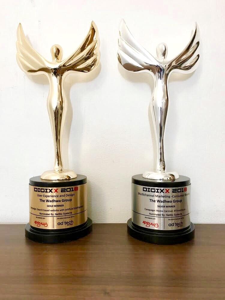 The Wadhwa Group won Gold & Silver award at DIGIXX 2018 Awards Update